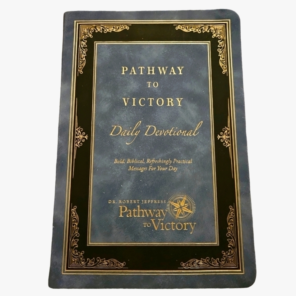 NEW! PATHWAY TO VICTORY 2022 Daily Devotional by Dr. Robert Jeffres Suede Book.